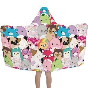 New! Squishmallows Hooded Towel Wrap